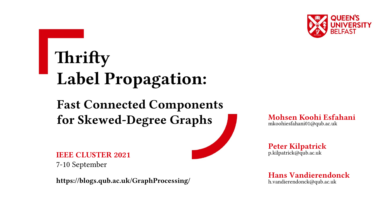 Thrifty Label Propagation: Fast Connected Components For Skewed Degree Graphs