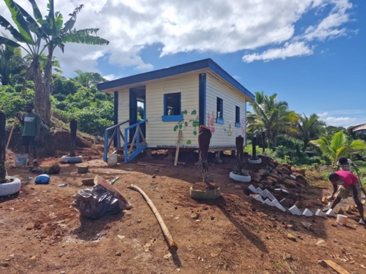 Image of the house built by the Think Pacific Project