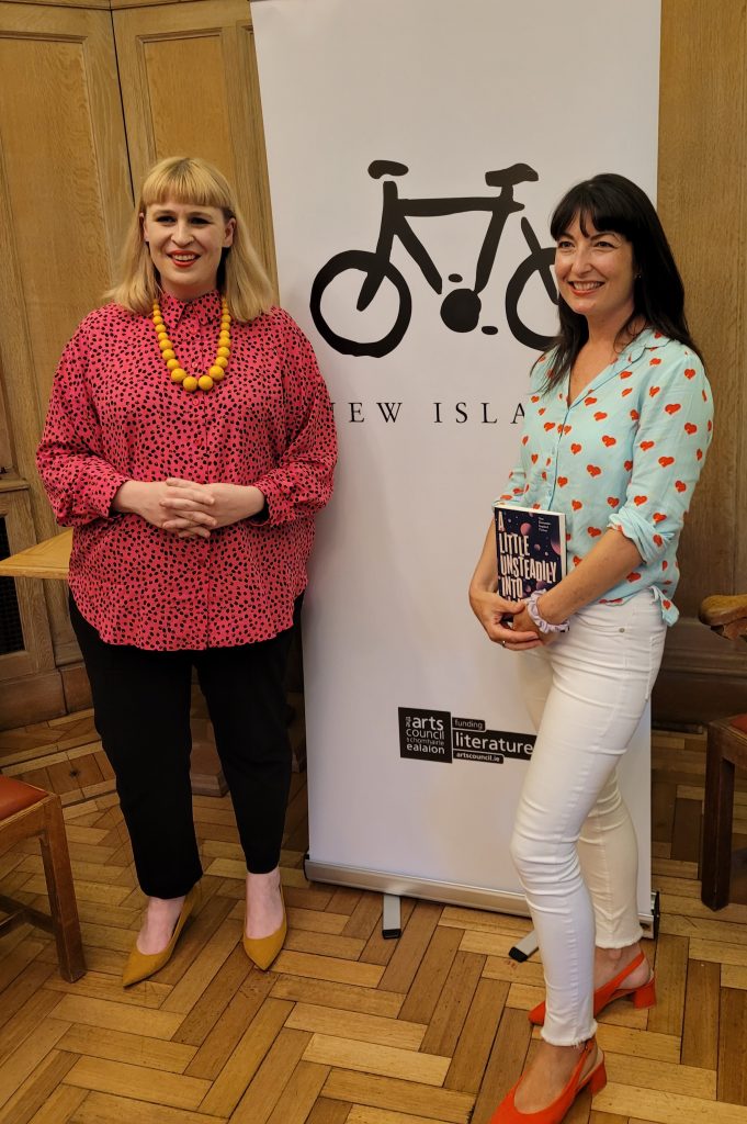 Co-editors Jan Carson and Jane Lugea at the Belfast launch of 'A Little Unsteadily into Light'