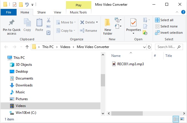 Example of converted MP3