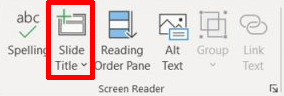 PowerPoint Slide Title icon  