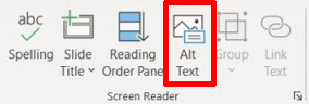 PowerPoint ALT Text icon