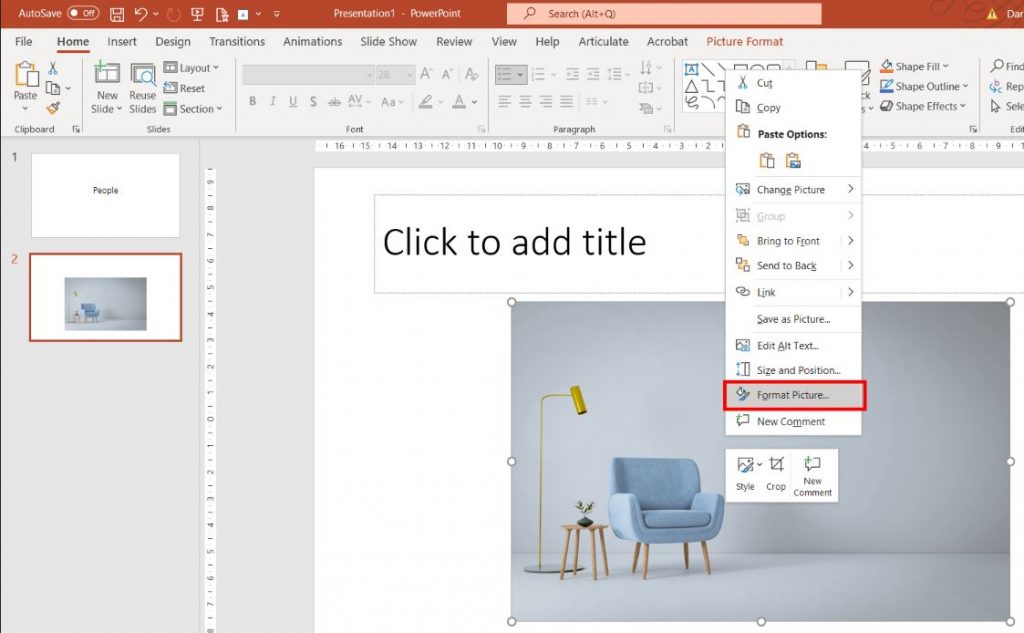 PowerPoint - Format Picture