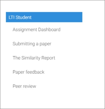 Figure 9 - Screenshot of student help guides for Canvas Turnitin LTI integration.