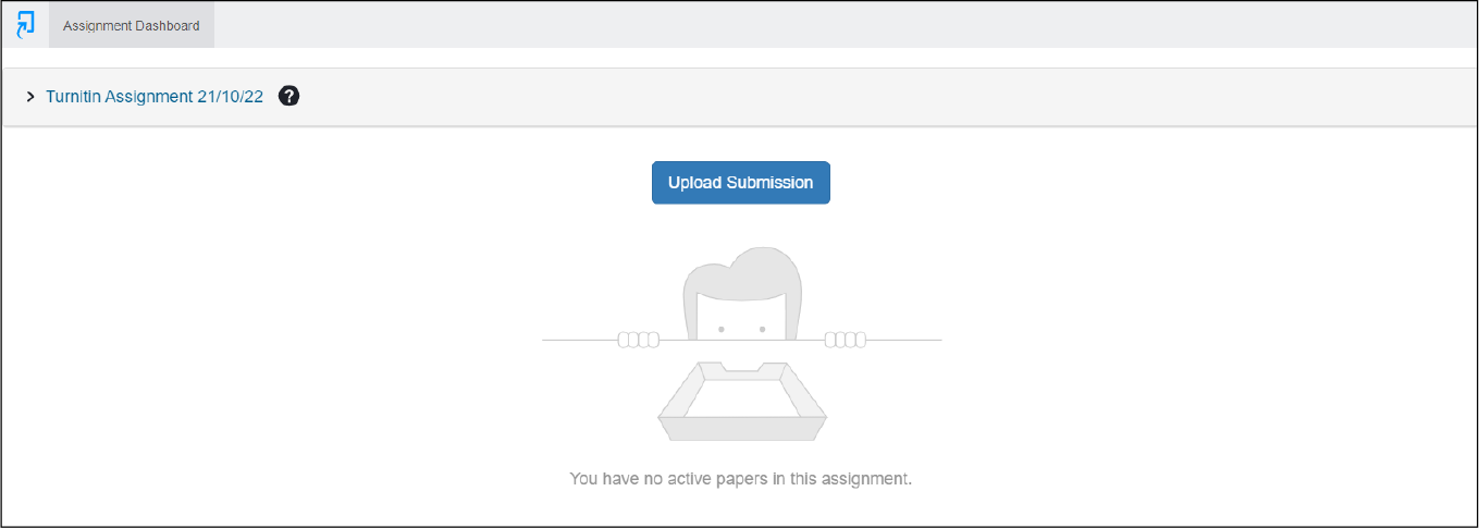 Turnitin Assignment Dashboard - upload submission