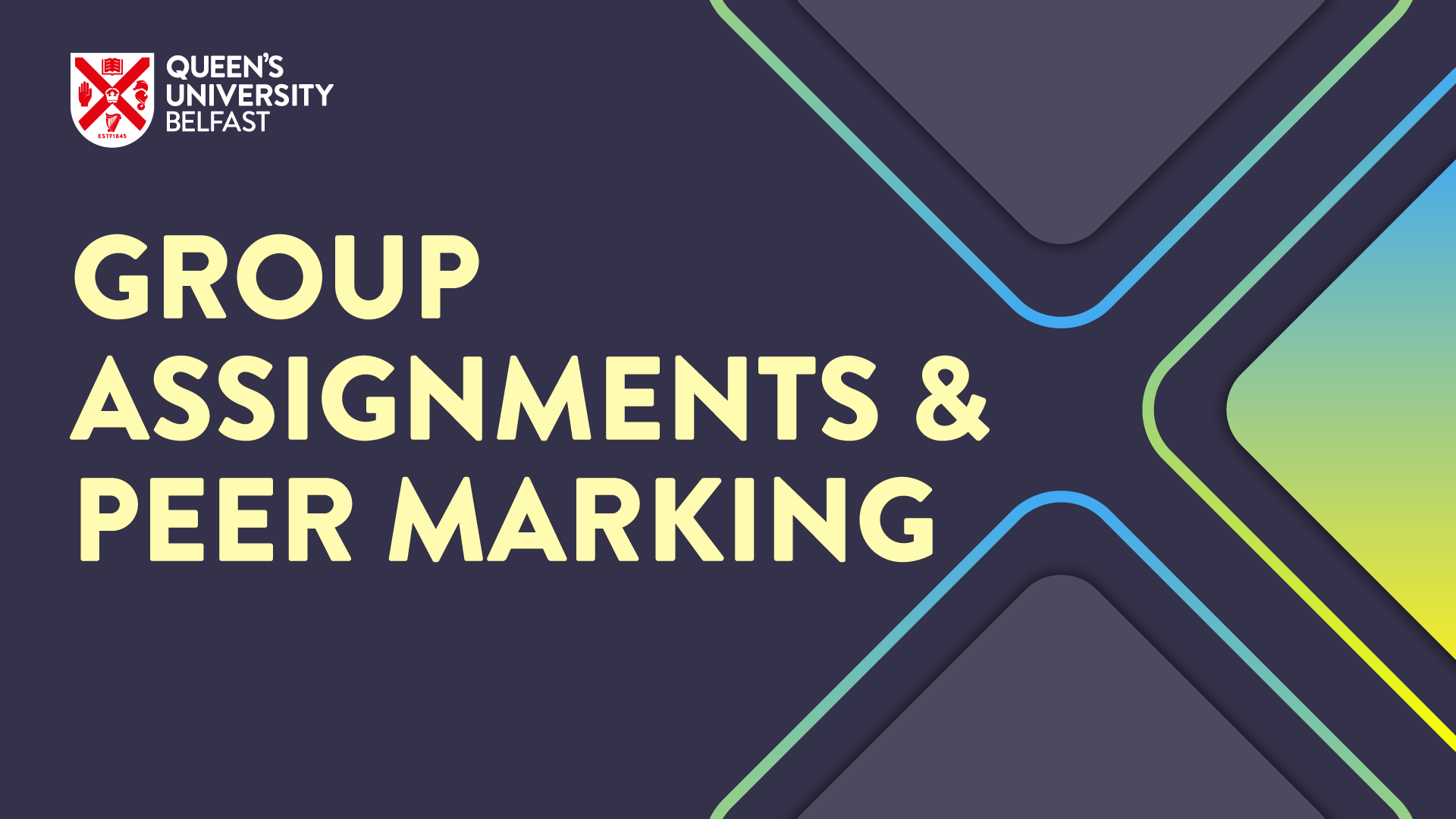 Group Assignments & Peer Marking