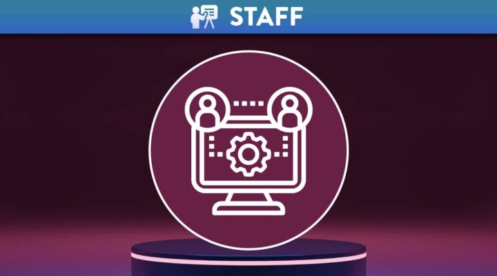 Podium with the Jisc icon for Digital Communication