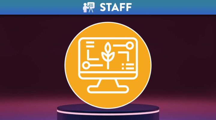 Podium with the Jisc icon for Digital Learning & Development