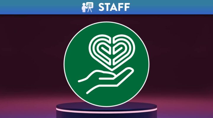 Podium with the Jisc icon for Digital Wellbeing