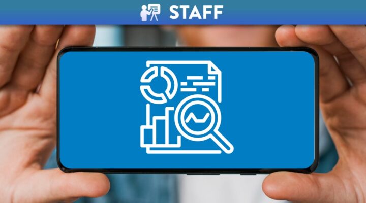 Person holding phone sideways with the Jisc icon for Media Literacies