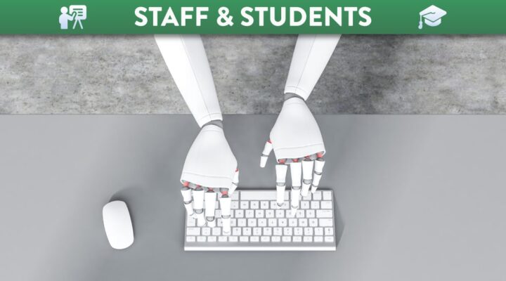 Robotic hands typing