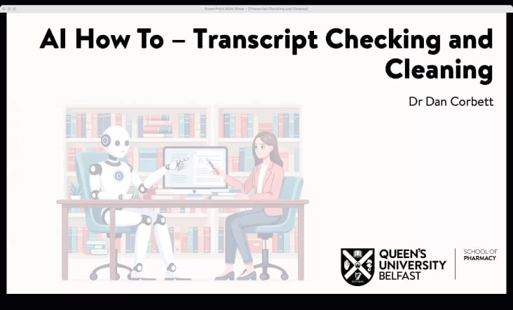 Transcript Checking and Cleaning