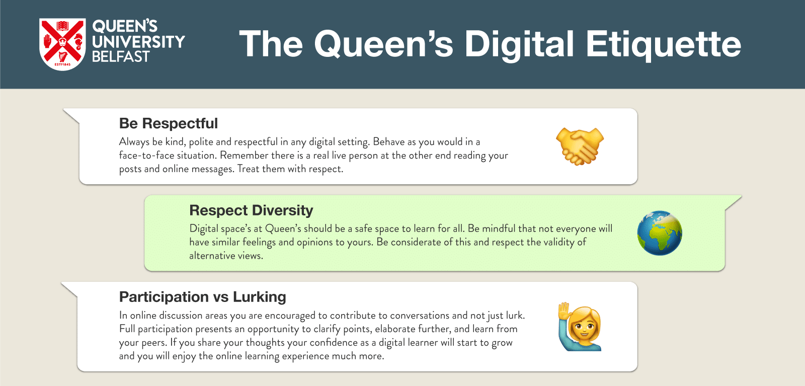 The Queen's Digital Etiquette