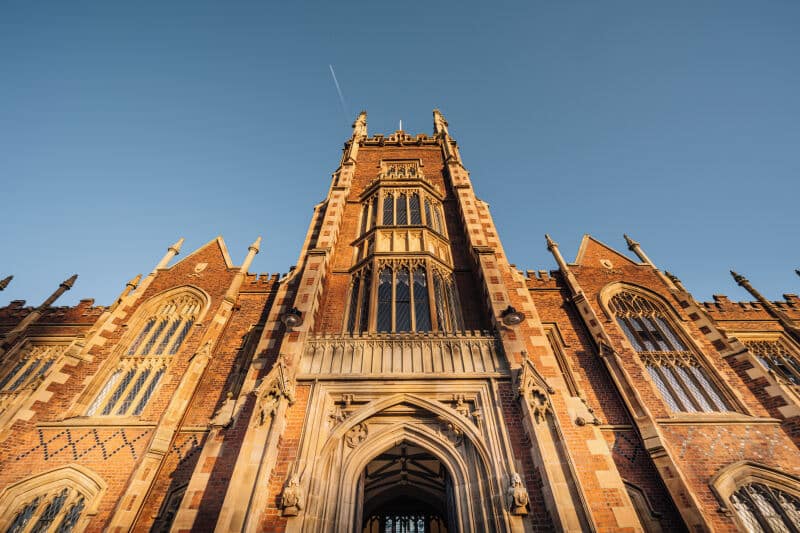 Front facing view of Queen's Lanyon Building