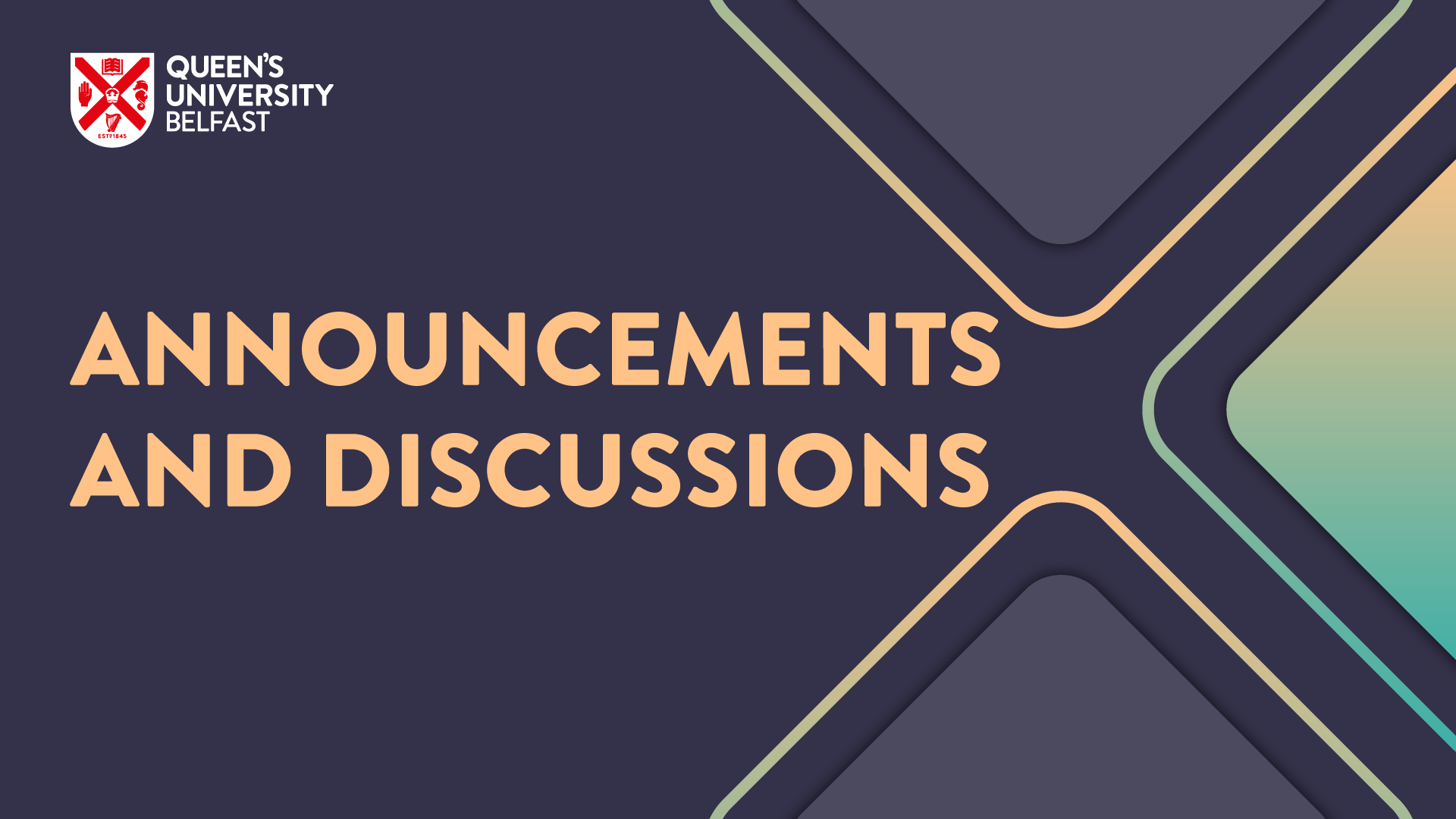 Announcements and Discussions