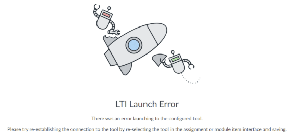 LTI Launch Error