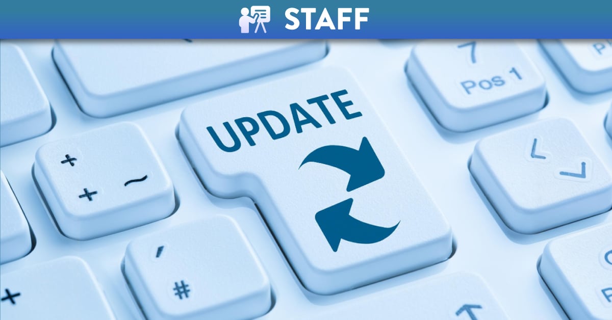 Keyboard with update button