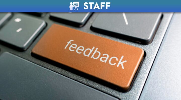 Keyboard with feedback button