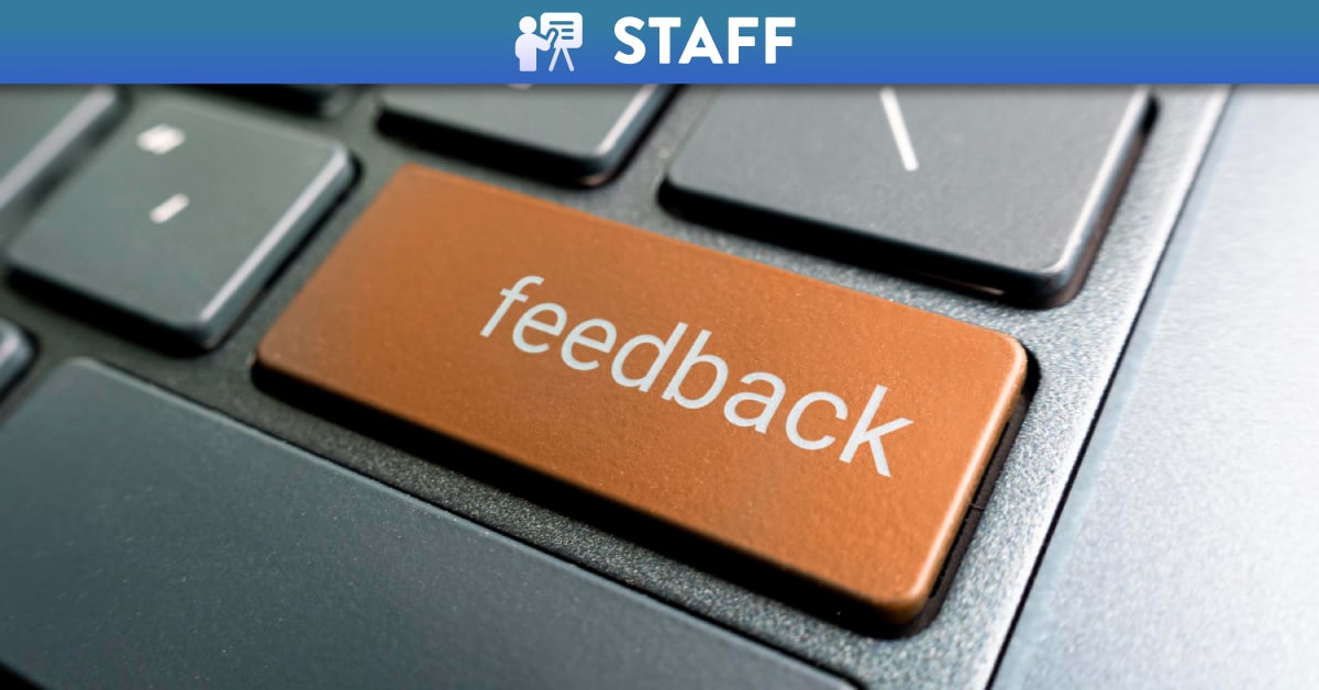 Keyboard with feedback button