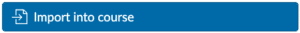 Import into course Icon
