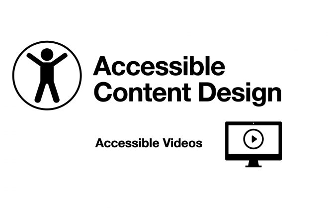Accessible Content Design for Accessible Videos image