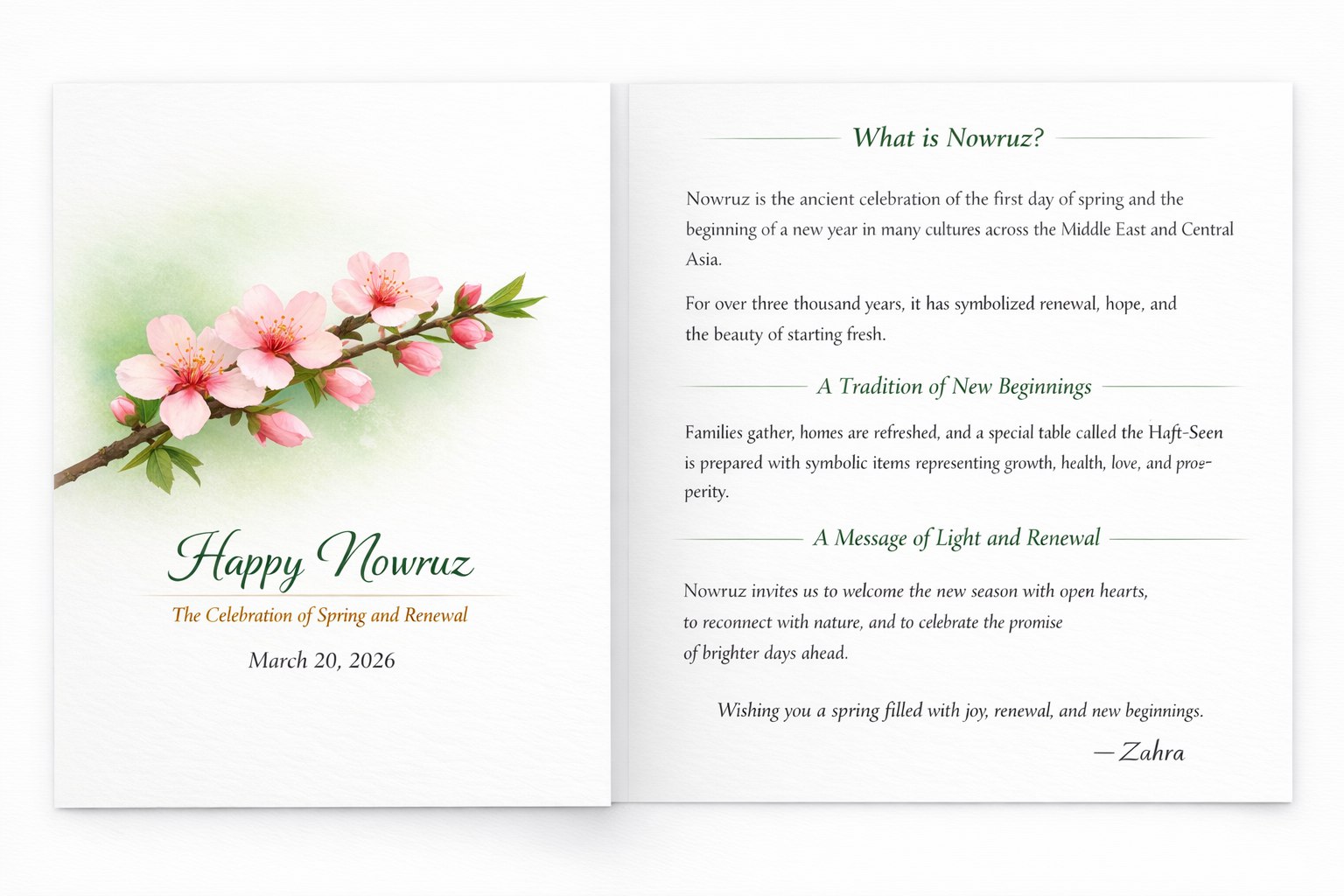 The Spring Equinox and International Nowruz Day | The Language Centre ...