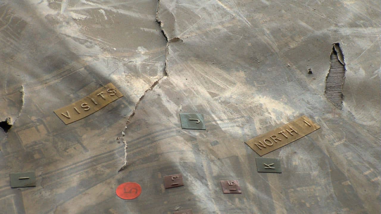 Maze and Long Kesh Map with signage.