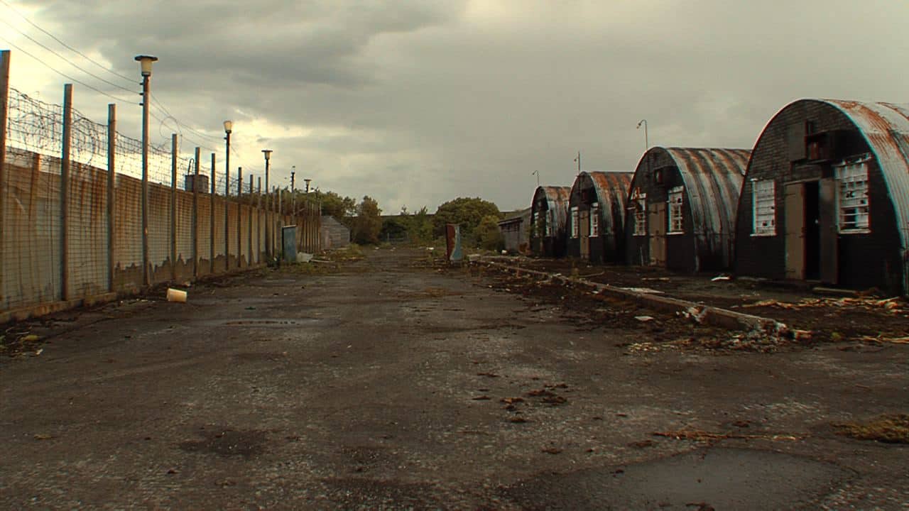 A picture of the compounds of Long Kesh from the outside.