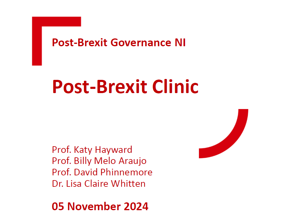 Post-Brexit Clinic at Queen’s November 2024