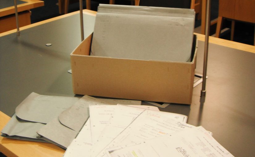 Archive Box with folders and documents