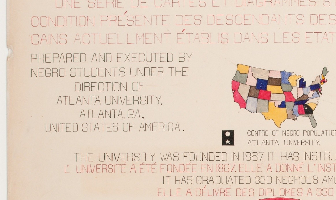 Detail from ‘‘A series of statistical charts illustrating the condition of the descendants of former African slaves now in residence in the United States of America'