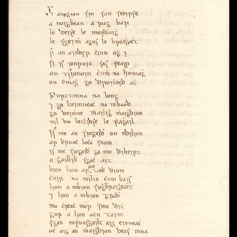 Molly St George. Lyrics in Gaelic script. Collected by Patrick Lynch.