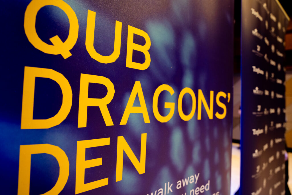QUB DRAGONS' DEN graphic