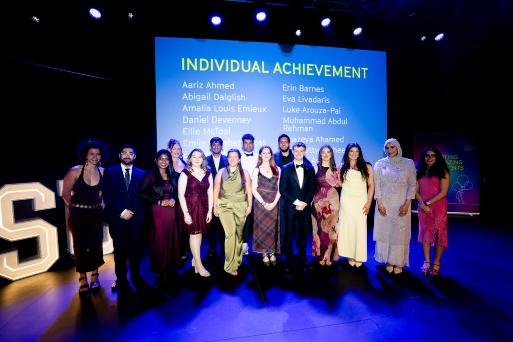 Individual Achievement Award recipients on stage