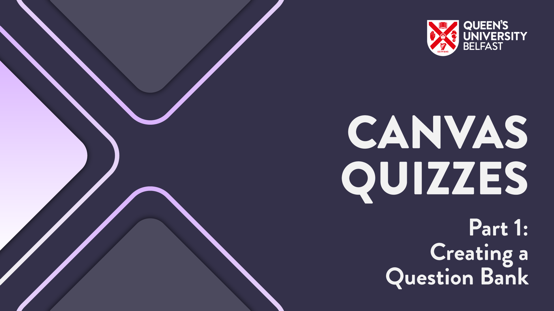 Canvas Quizzes Part 1- Creating a Question Bank