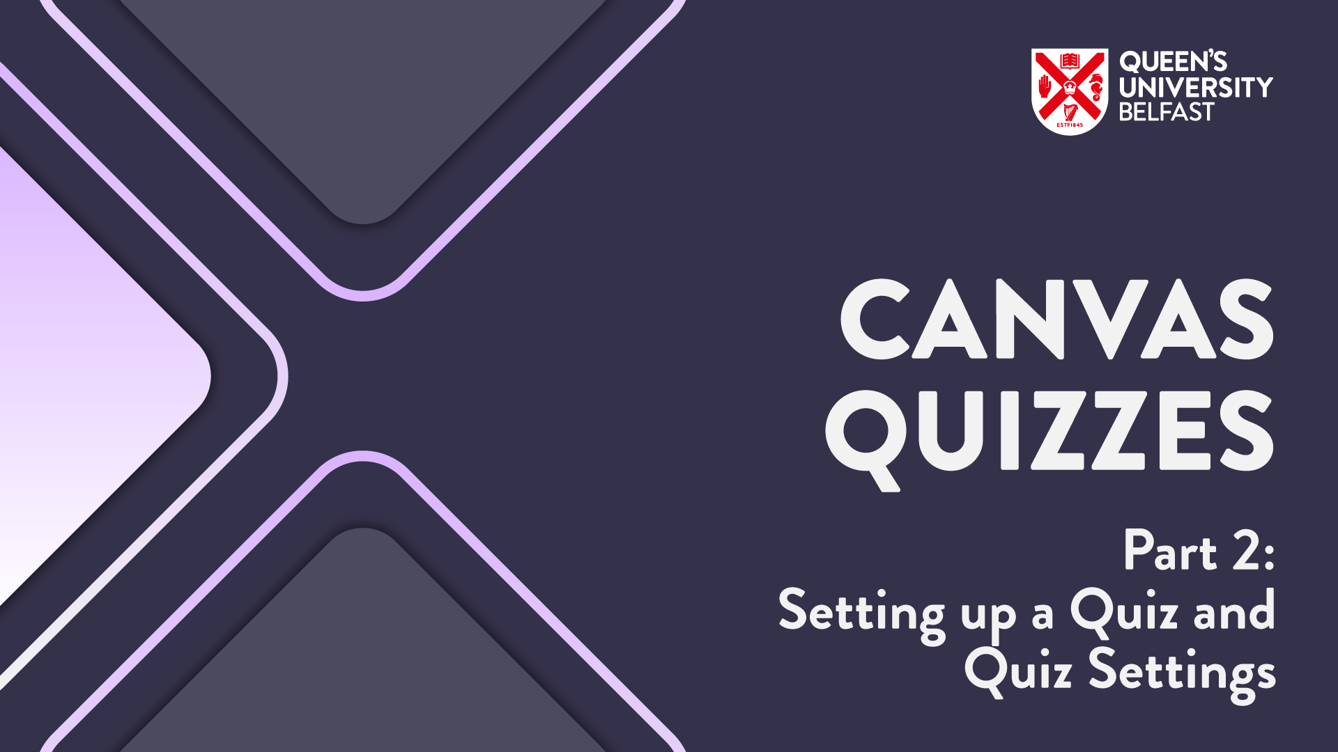 Canvas Quizzes Part 2 - Setting up a Quiz and Quiz Settings