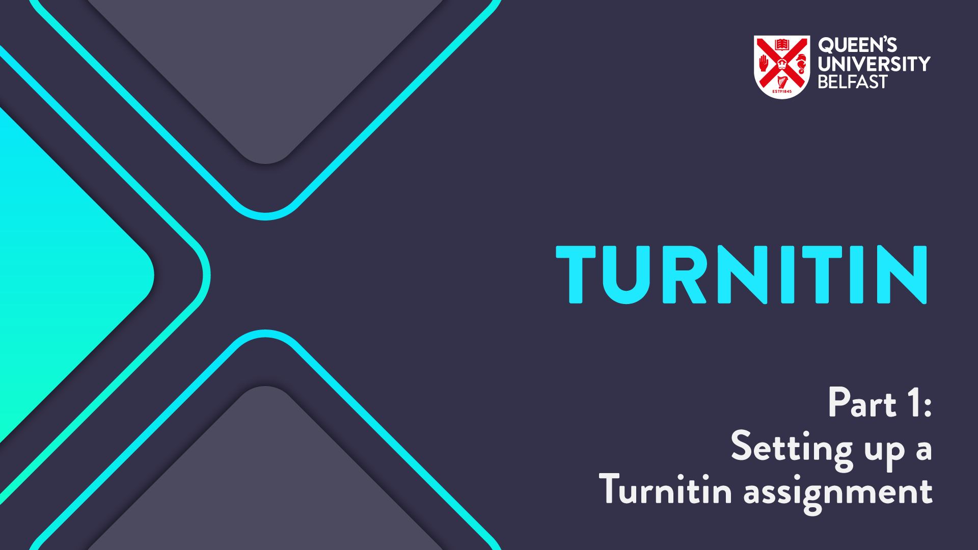 Turnitin Part 1 - Setting up an assignment