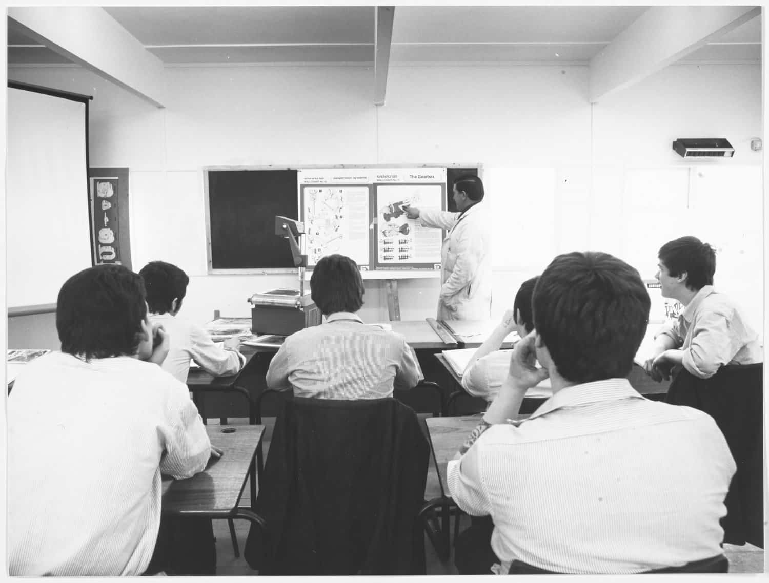 Being taught in a H-Block classroom, 1981. Being taught in a H-Block classroom, 1981.