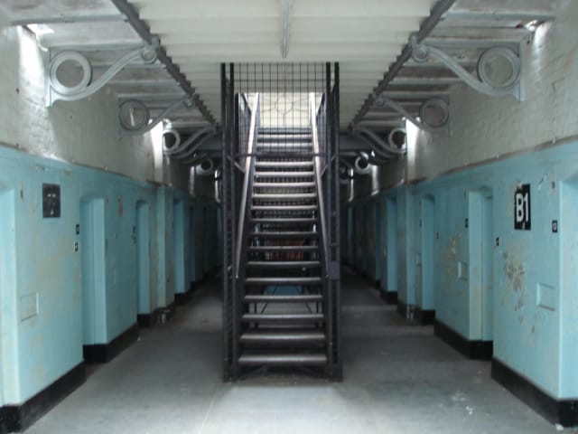 The A-Wing First floor corridor and staircase. The A-Wing First floor corridor and staircase.