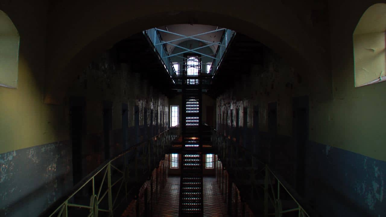B-Wing 2 showing the three floors of the prison. B-Wing 2 showing the three floors of the prison.