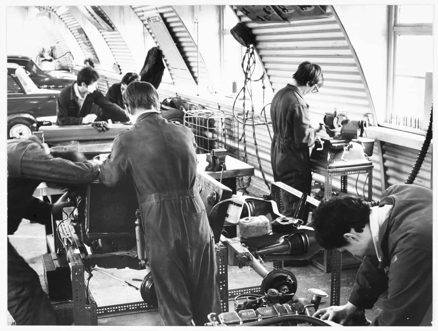 The motor mechanics vocational training course , 1981. The motor mechanics vocational training course , 1981.
