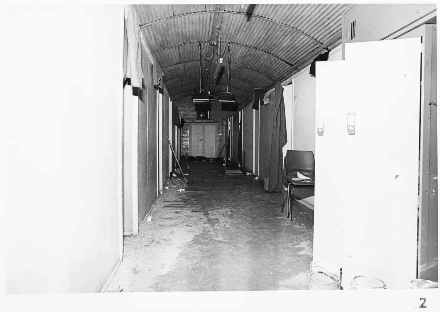 Corridor in one of the hut's at Maze/Long Kesh Corridor in one of the hut's at Maze/Long Kesh