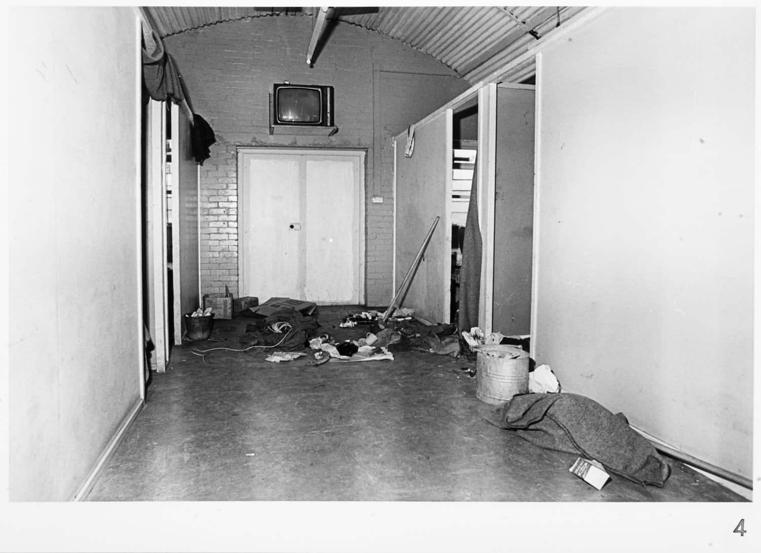 Corridor in a hut in Maze and Long Kesh. Corridor in a hut in Maze and Long Kesh.