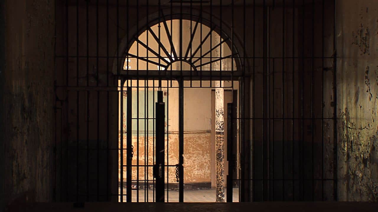 One of the grid gate's at the prison. One of the grid gate's at the prison.